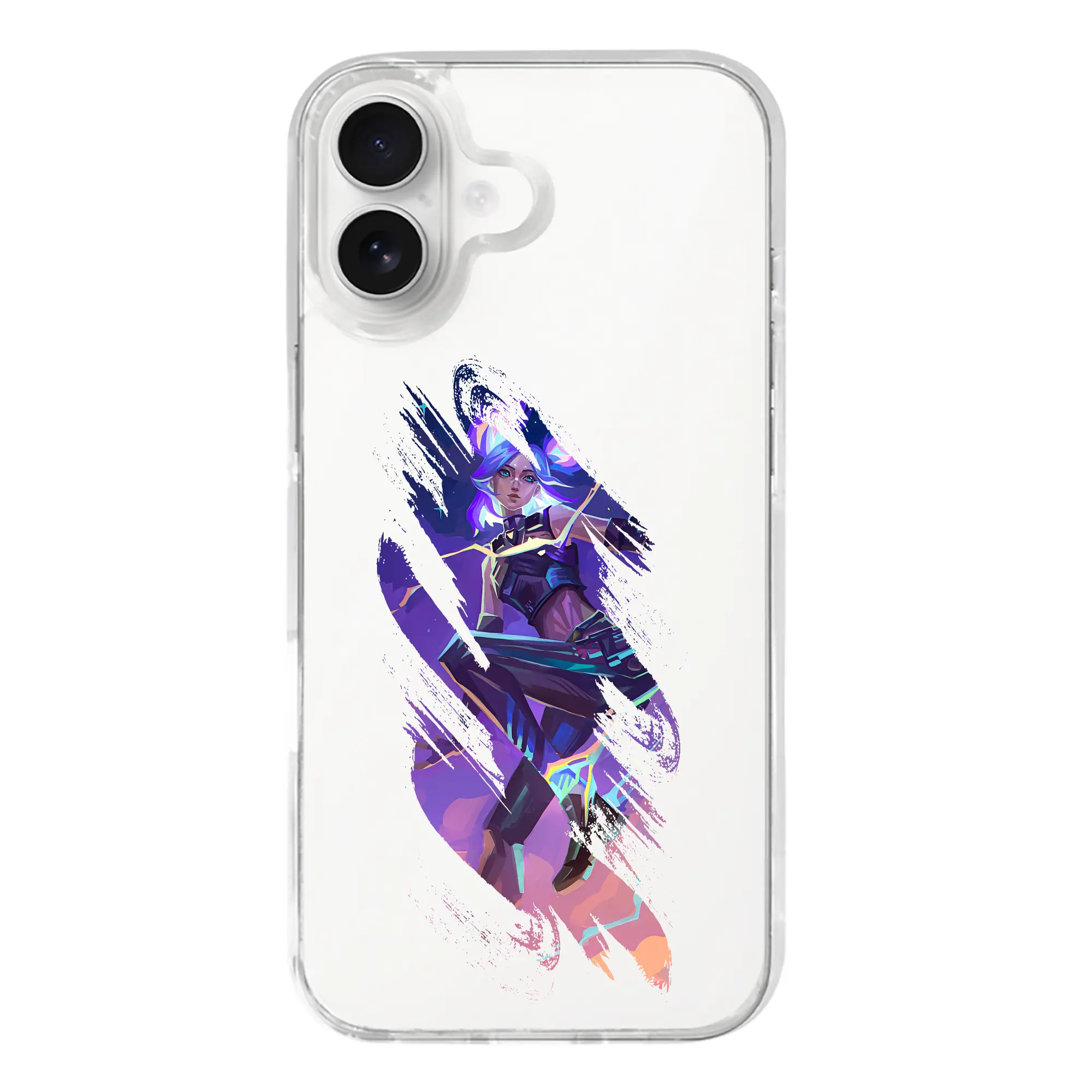 VALORANT グッズ,ネオン - iPhone 17シリーズ 透明スマホケース – 薄型・耐衝撃・精密フィット保護カバー